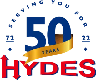 Hydes 50 Anniversary Logo