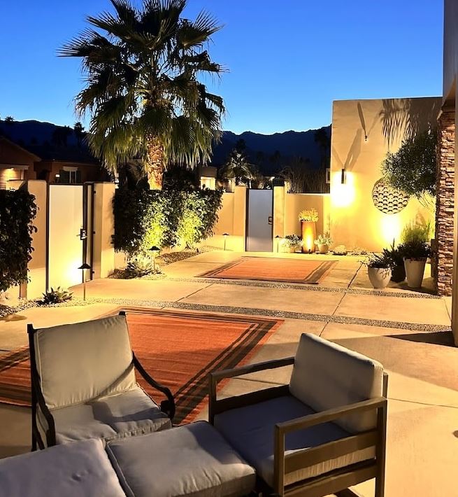 Outdoor lighting backporch of home near Indio 